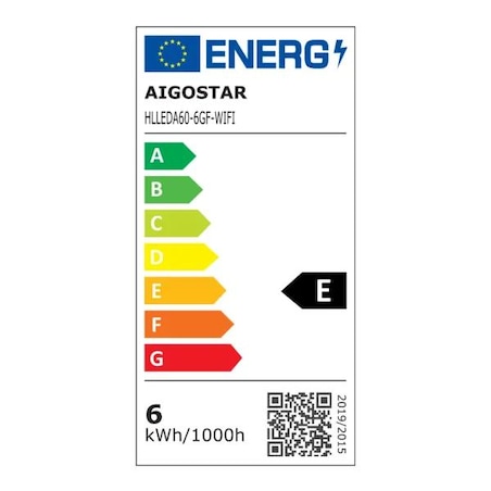 inteligentna żarówka wb a60 e27 wi-fi (bursztynowa)
