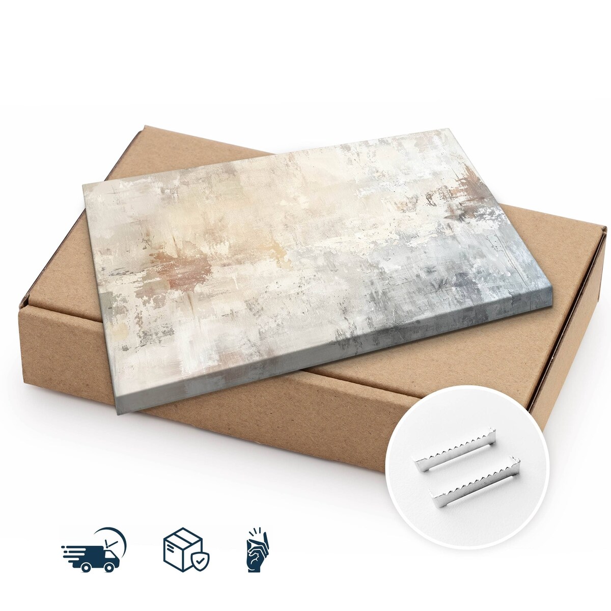 Obraz Na Płótnie Do Salonu Sypialni Betonowa Ściana Abstrakcja 70x50cm