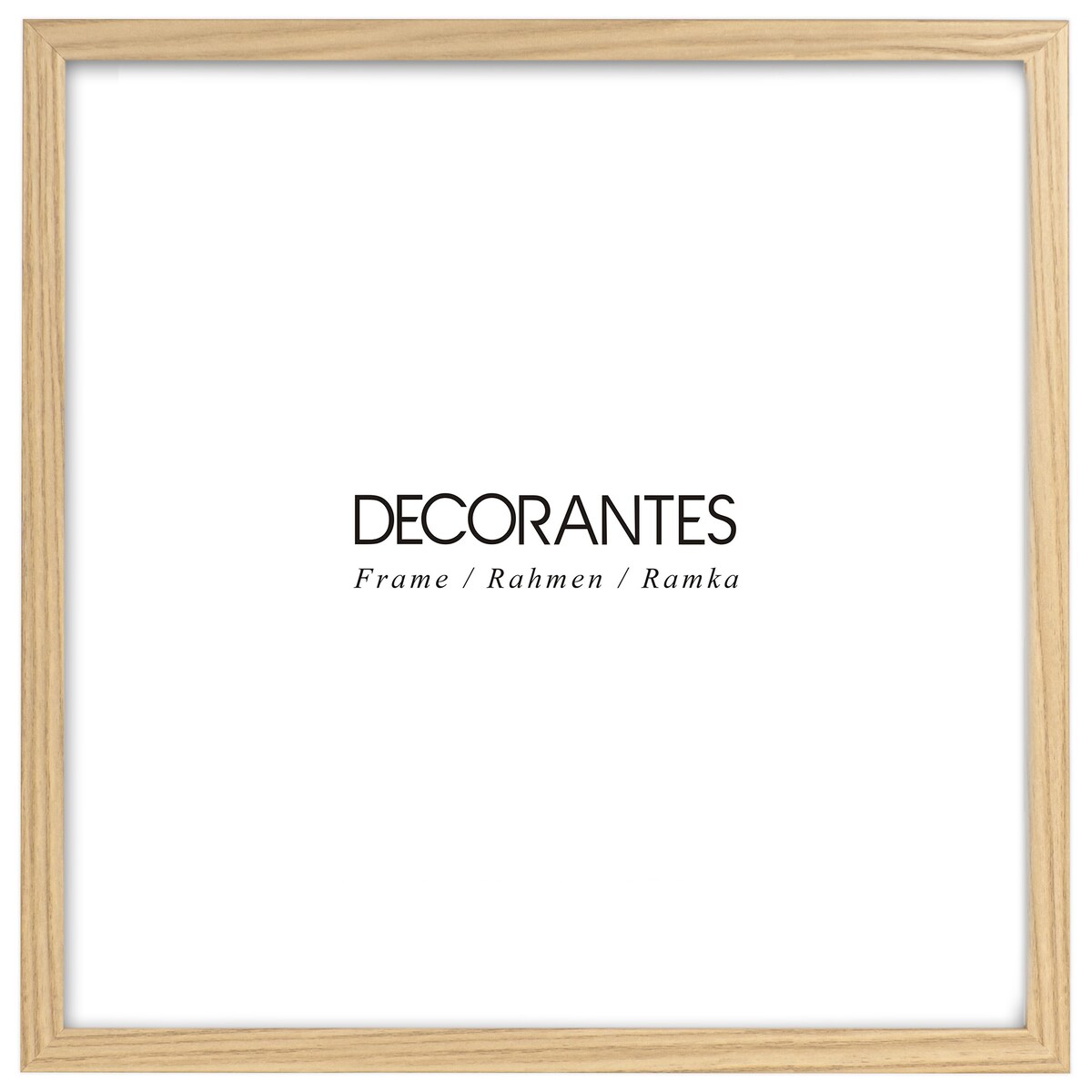 Brązowa ramka na zdjęcia 30x30 cm wisząca rama MDF z plexi klasyczna ramka kwadratowa