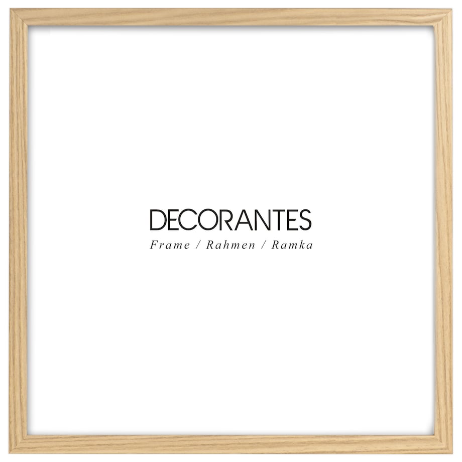 Brązowa ramka na zdjęcia 30x30 cm wisząca rama MDF z plexi klasyczna ramka kwadratowa