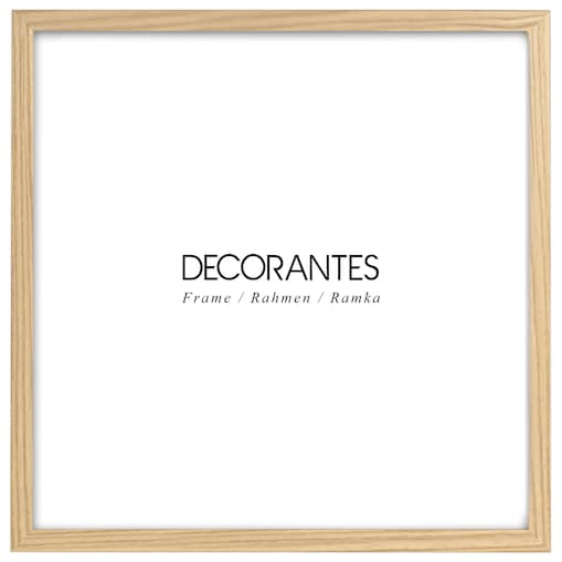 Brązowa ramka na zdjęcia 30x30 cm wisząca rama MDF z plexi klasyczna ramka kwadratowa