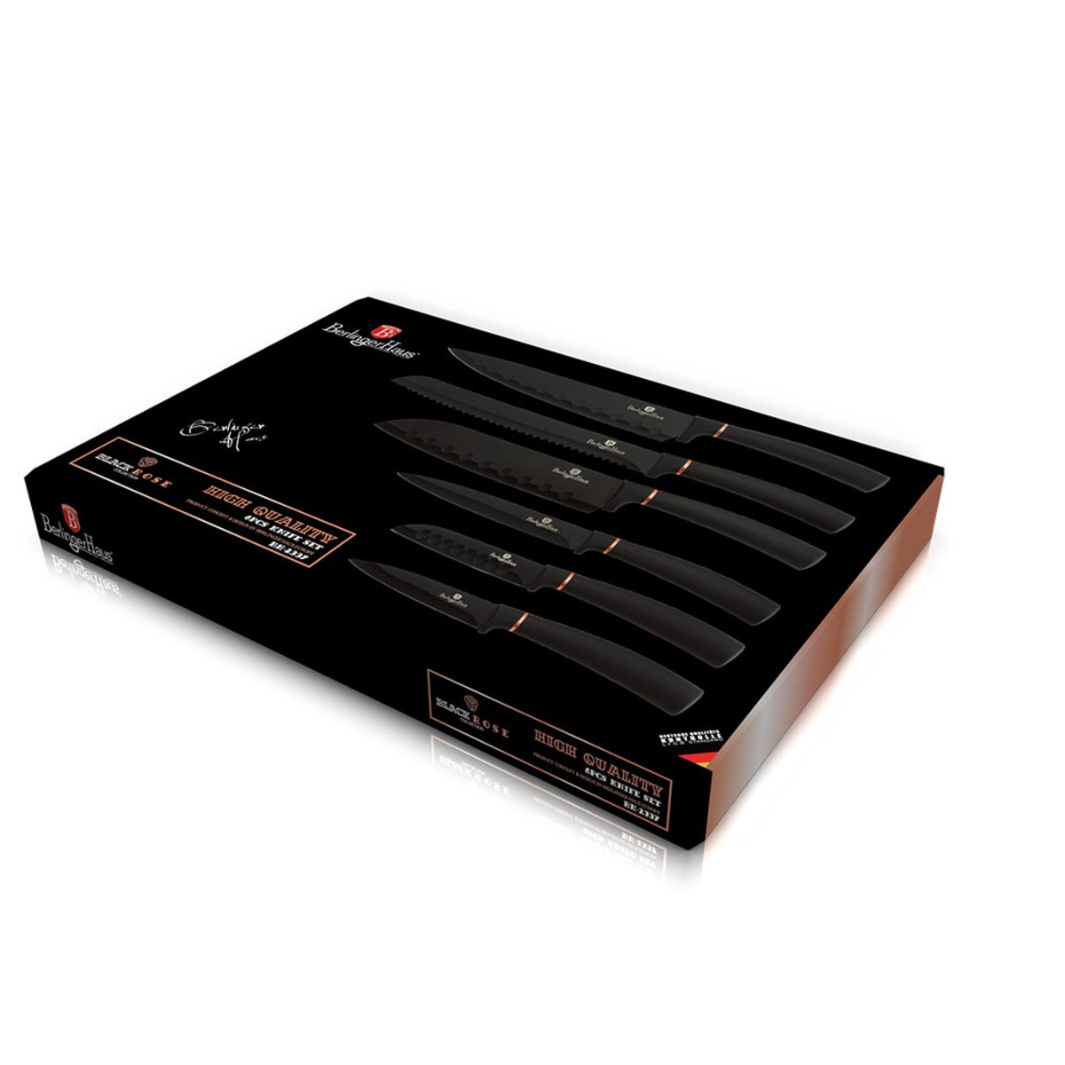 Zestaw 6 noży kuchennych Black Rose Berlinger Haus BH-2337