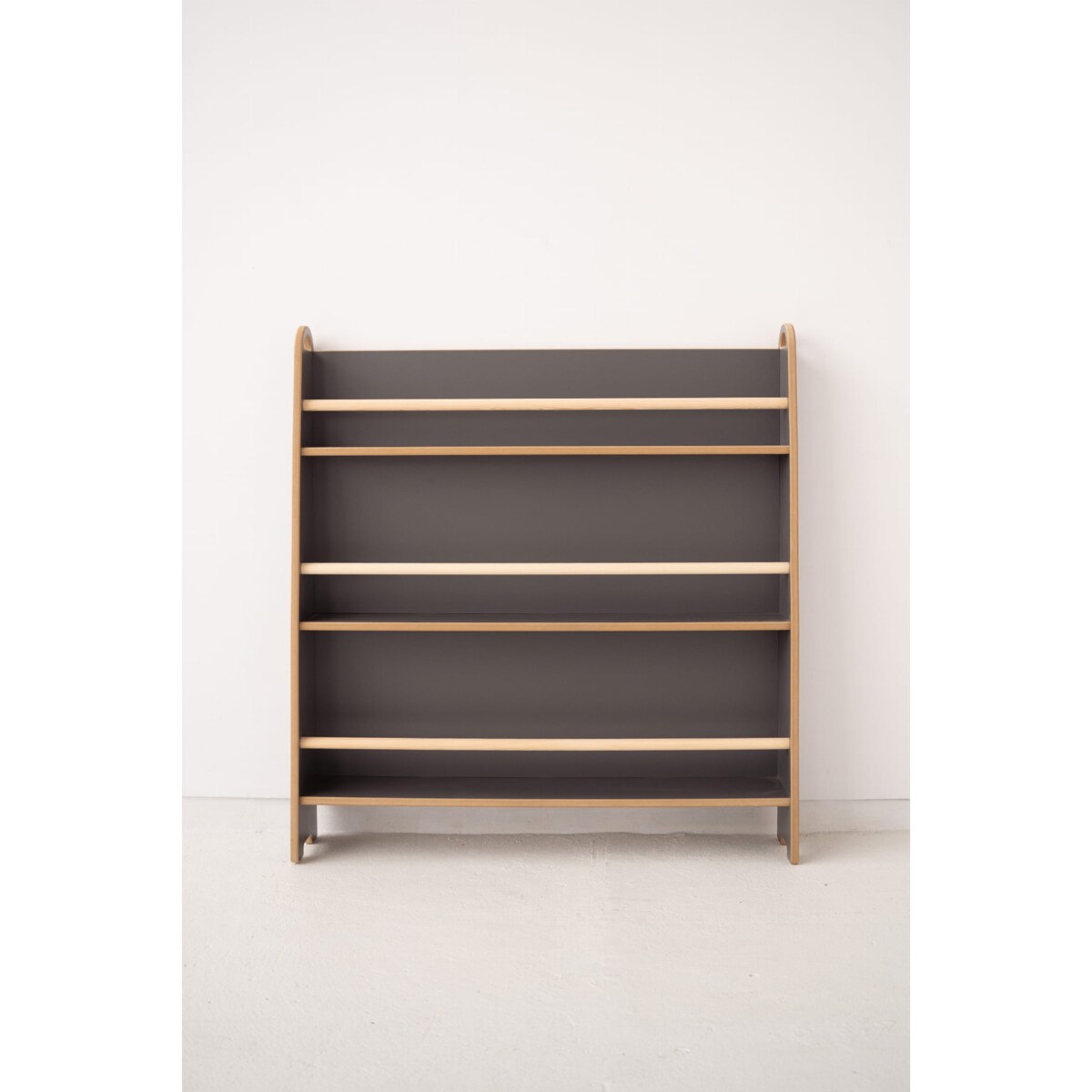 WIDE - wąska biblioteczka do ściany - szara