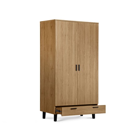 KONSIMO FRISK Brązowa szafa skandynawska