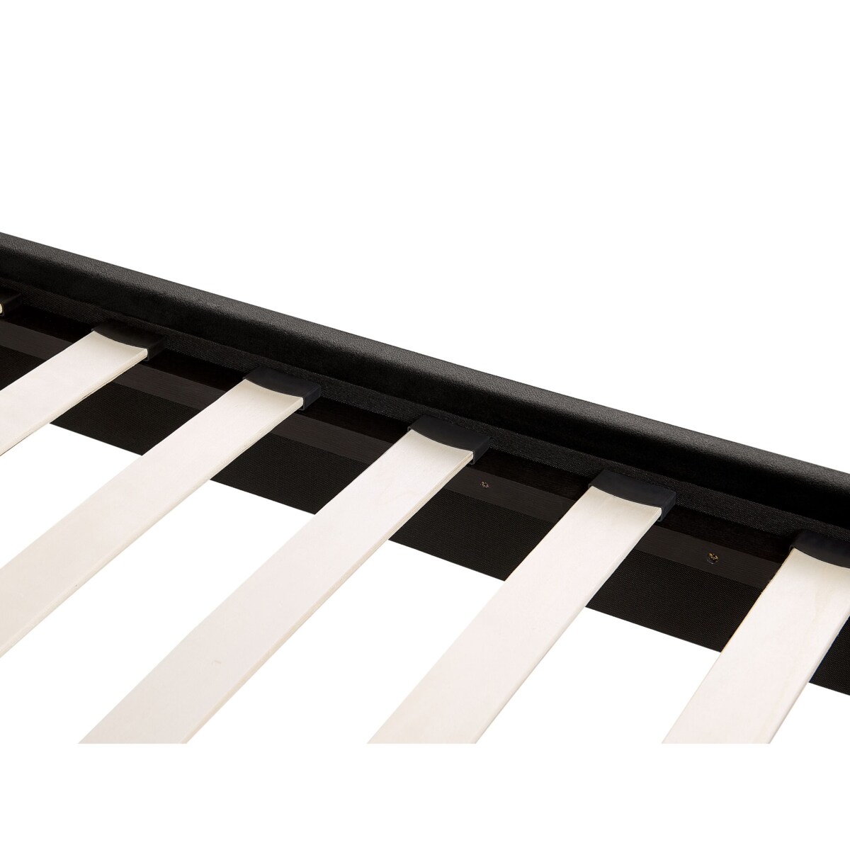 Łóżko welurowe 180 x 200 cm czarne FLAYAT