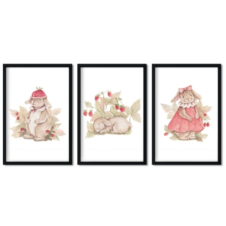 3 x plakat dla dzieci | króliczki 30x40