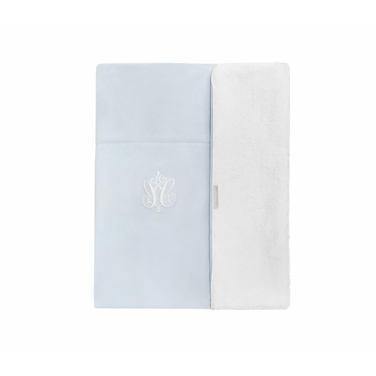 Kocyk pluszowy błękitny