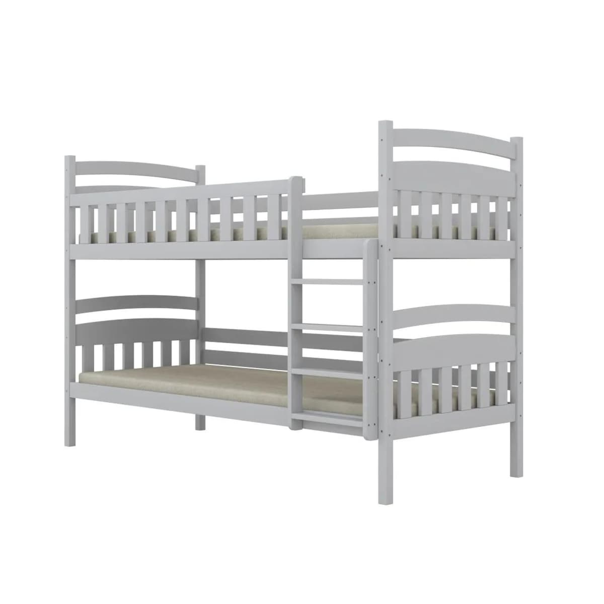 Łóżko piętrowe JULITA 160x80 białe drewniane