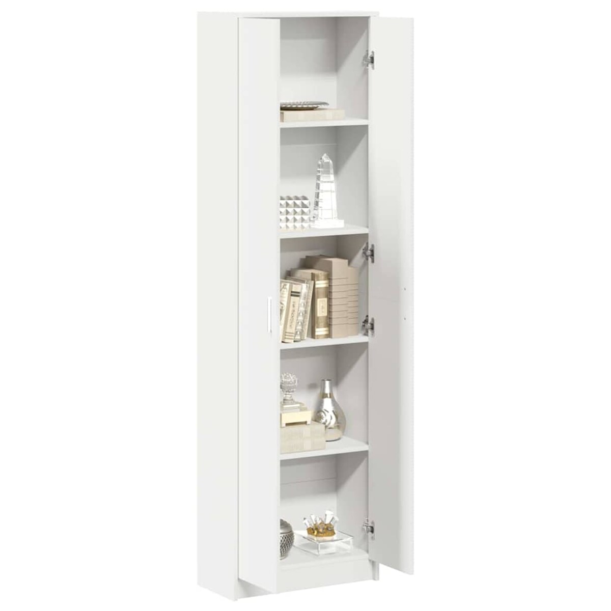 vidaXL Garderoba Biały 55 x 25 x 189 cm Materiał drewnopochodny