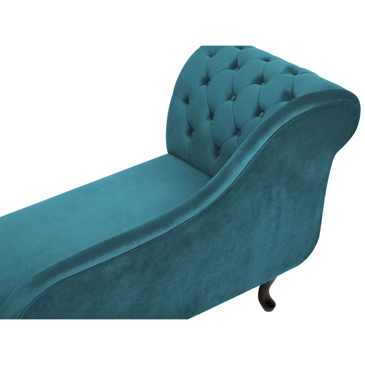 Szezlong welurowy lewostronny lazurowy NIMES