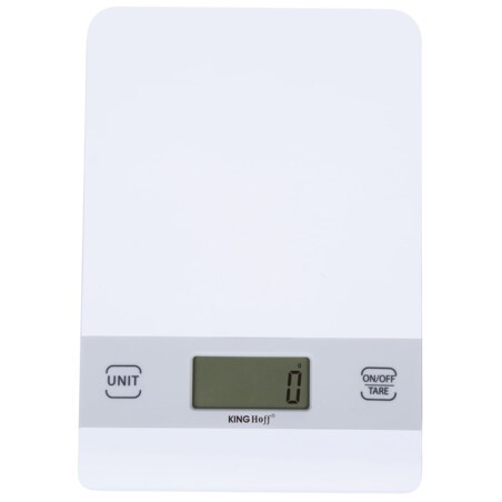 Elektroniczna waga kuchenna 1g 5kg biała KINGHOFF