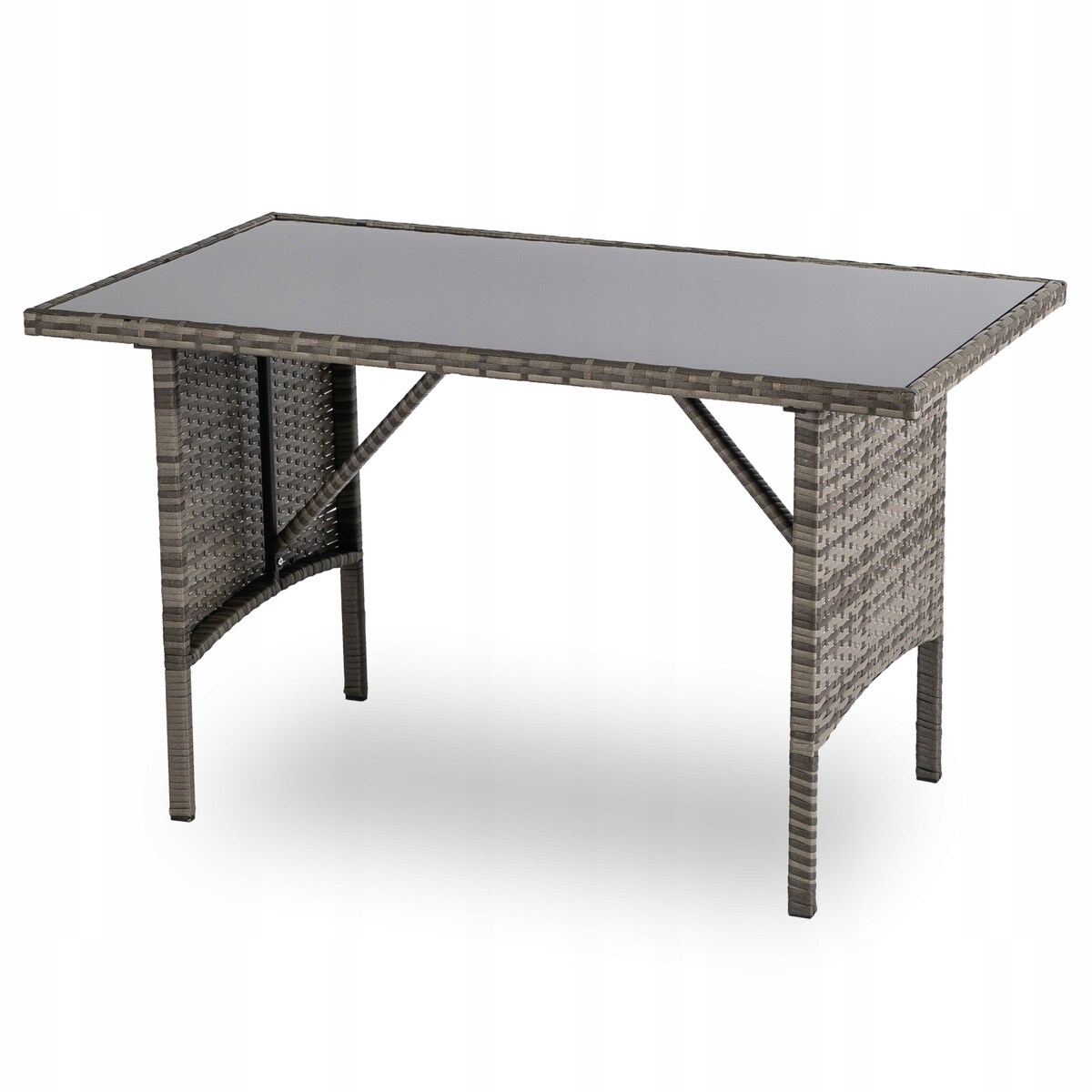 Zestaw Mebli Ogrodowych Technorattan Na Taras Ogród Komplet Szary ATLANTA