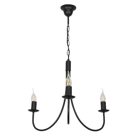 czarna lampa wisząca sufitowa 3 punktowa edylit loft do salonu