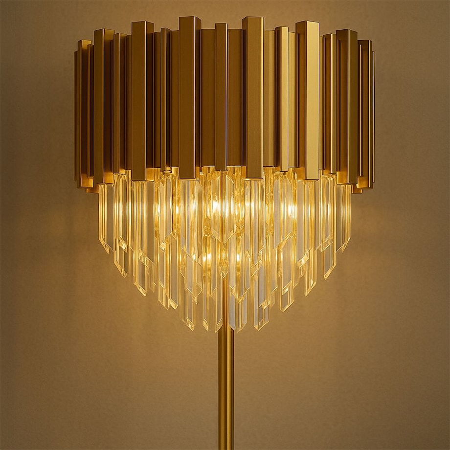 Lampa Podłogowa App1717-3F Chrom, Metal