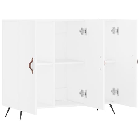 vidaXL Szafka, biała, 90x34x80 cm, materiał drewnopochodny