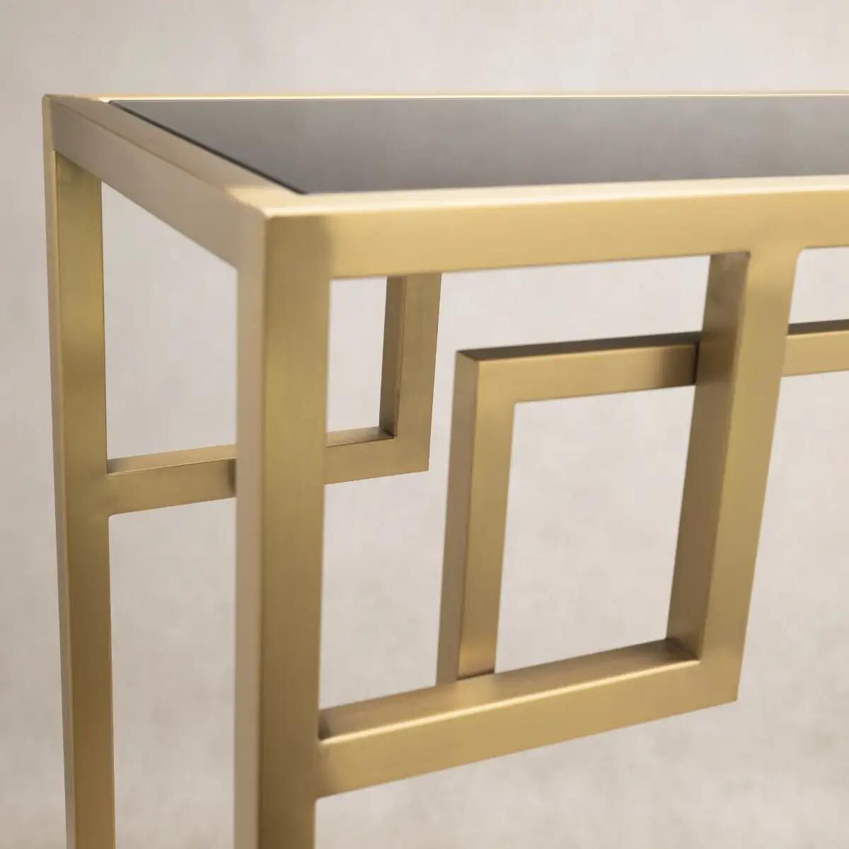 Kwadratowy stolik Astoria AS-C1620BR Cosmolight czarny złoty