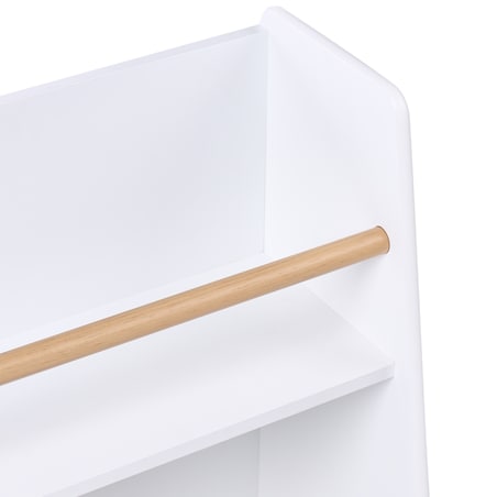 Regał na książki 2 półki JACKIT 72 cm Biały