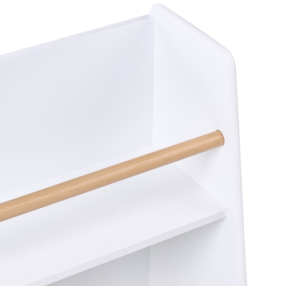 Regał na książki 2 półki JACKIT 72 cm Biały
