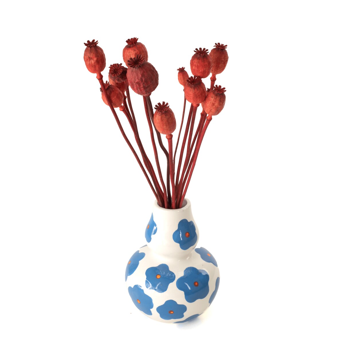 Suszone makówki czerwone - suszone kwiaty 10-12 szt. - bukiet