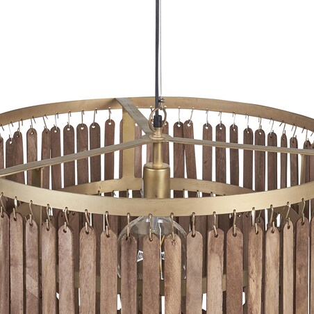 Lampa wisząca KAVERI Drewno mango Brązowy