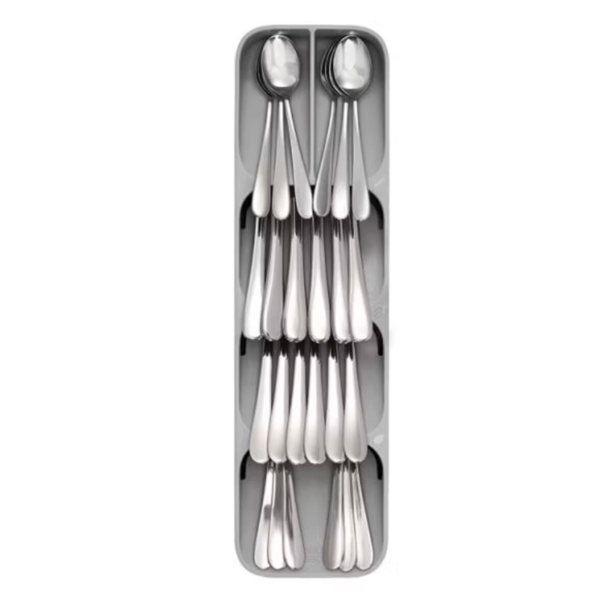 Organizer na sztućce szary DrawerStore, 11 x 39.5 x 5.7 cm, Joseph Joseph