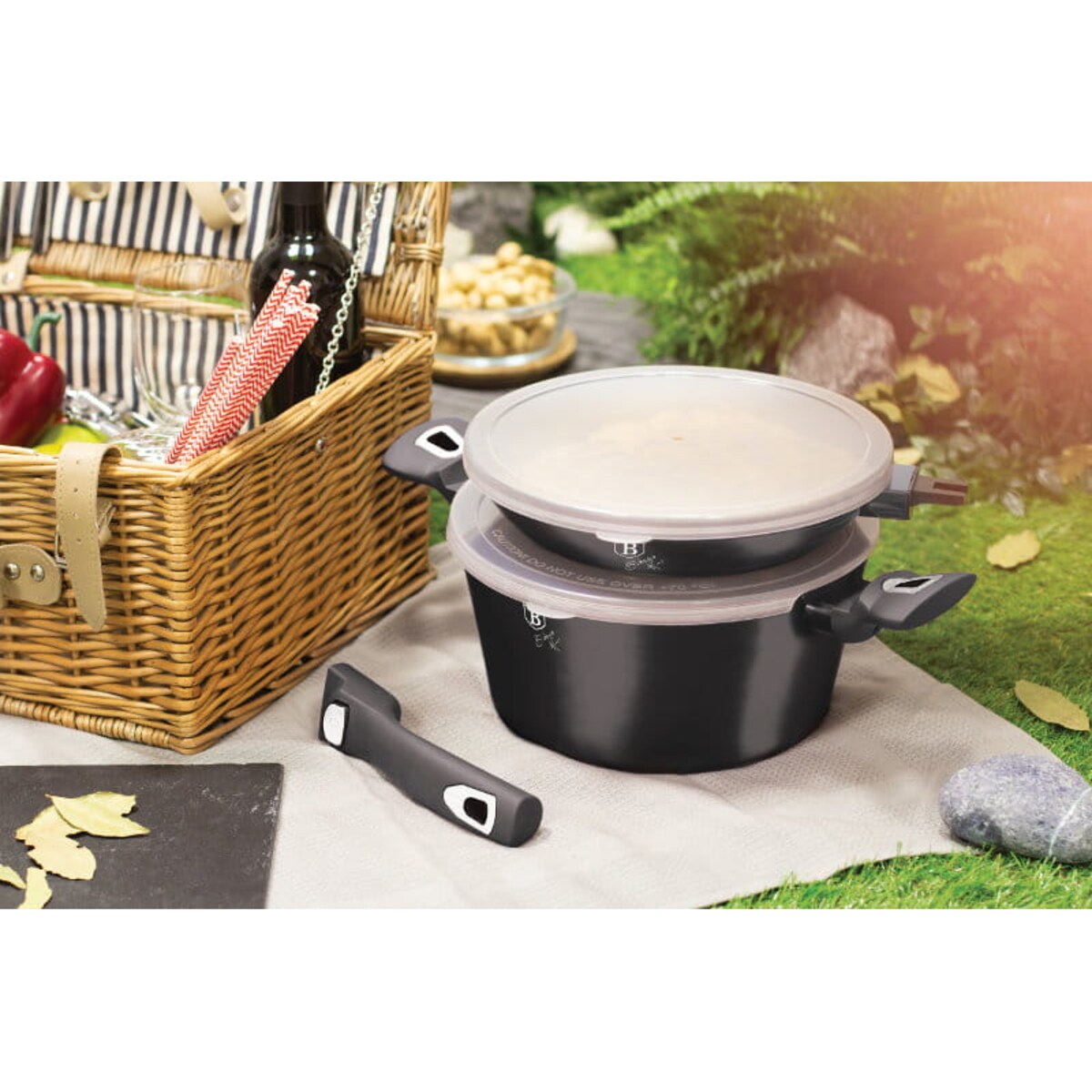 Zestaw garnków 22 el. z powłoką marmurową Berlinger Haus BH-7181