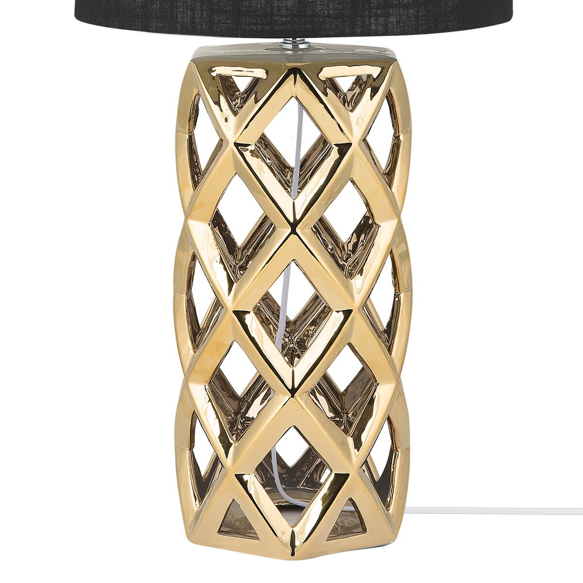 Lampa stołowa SELJA Ceramika Złoty