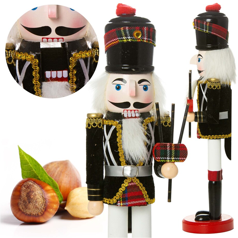 Figurka Dziadek Do Orzechów 38 Cm Duża Boże Narodzenie Dudy Świąteczna