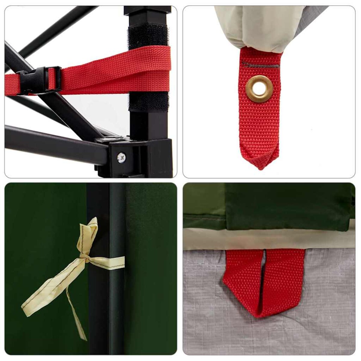 vidaXL Siatkowy namiot wewnętrzny Zielony 291 x 291 cm