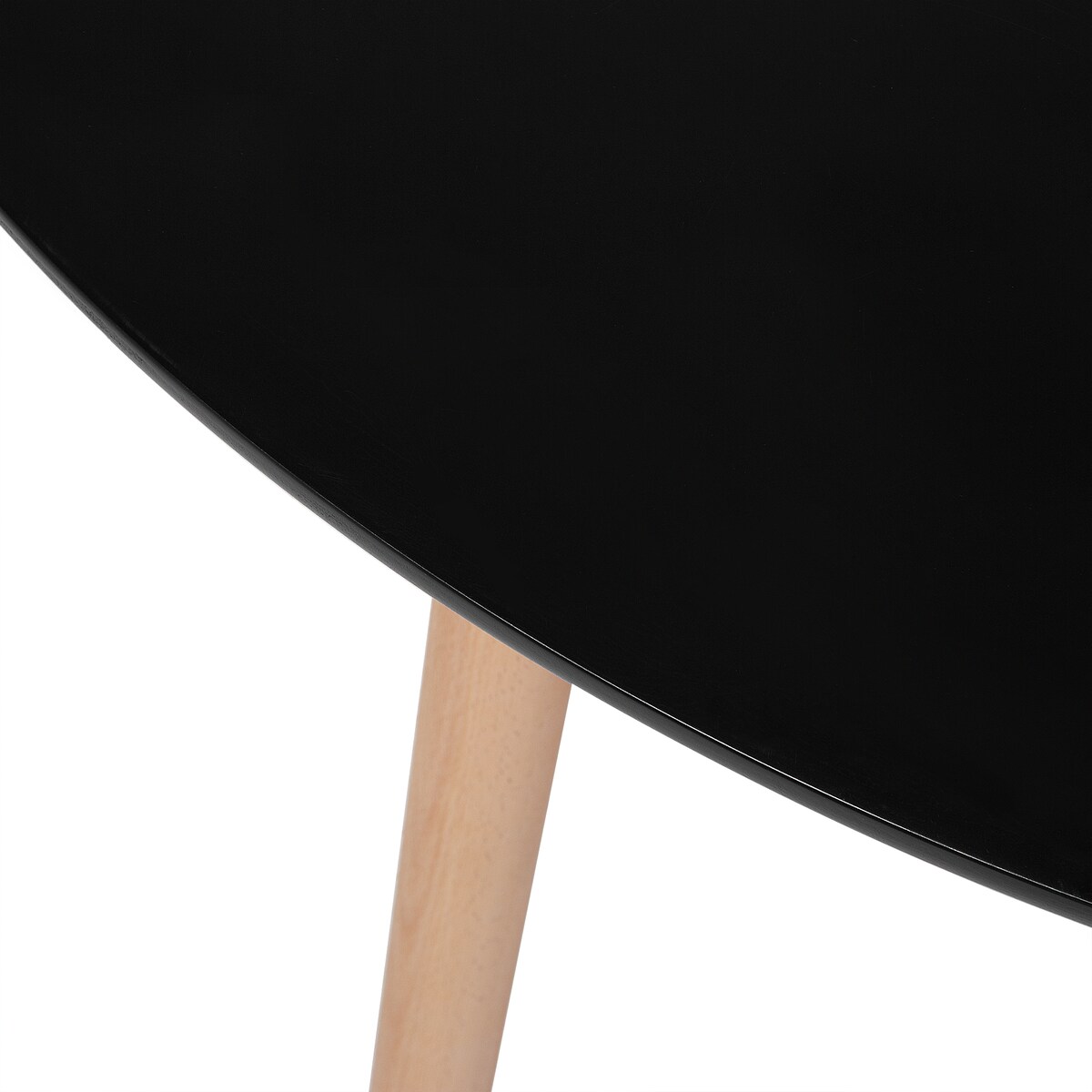 Stół do jadalni BOVIO Czarny 120 cm 120 cm