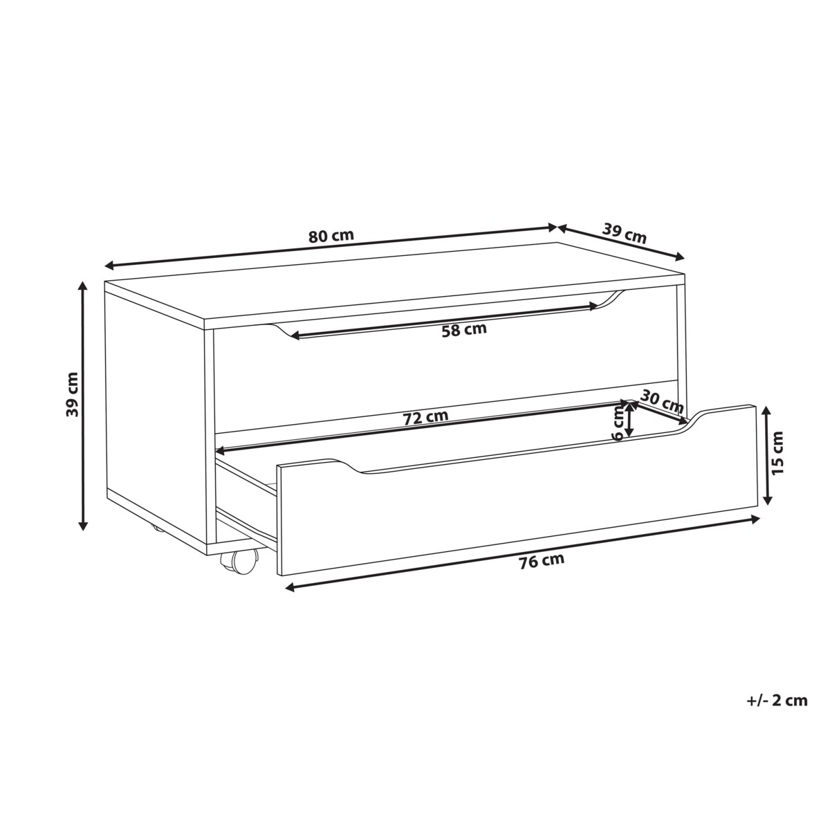 Szafka łazienkowa OSASCO 80 cm Biały