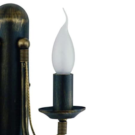 Lampa ścienna 203 ARES Czarny patynowany złotem Nowodvorski