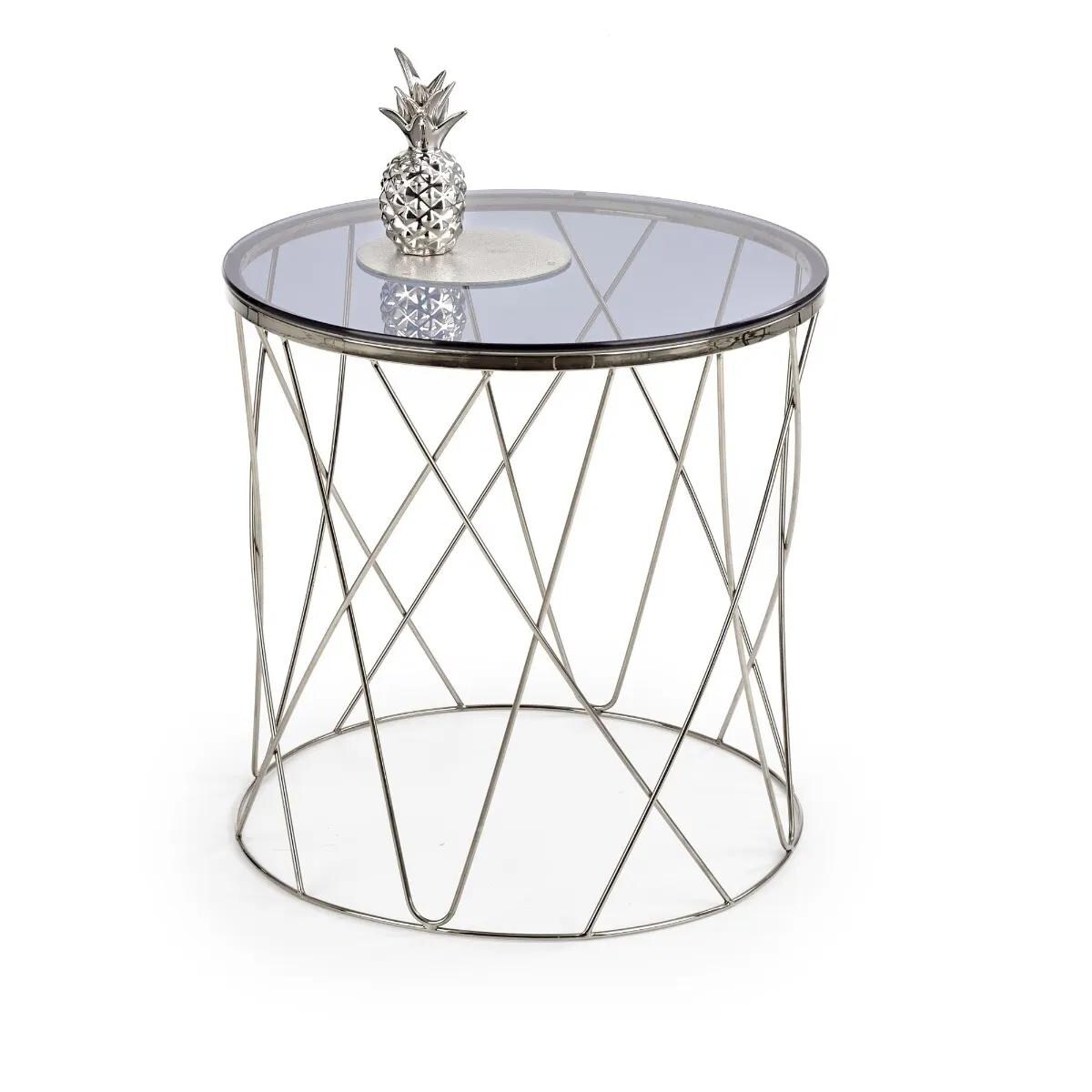 Stolik kawowy SELENA 55x55 dymiona/chrom