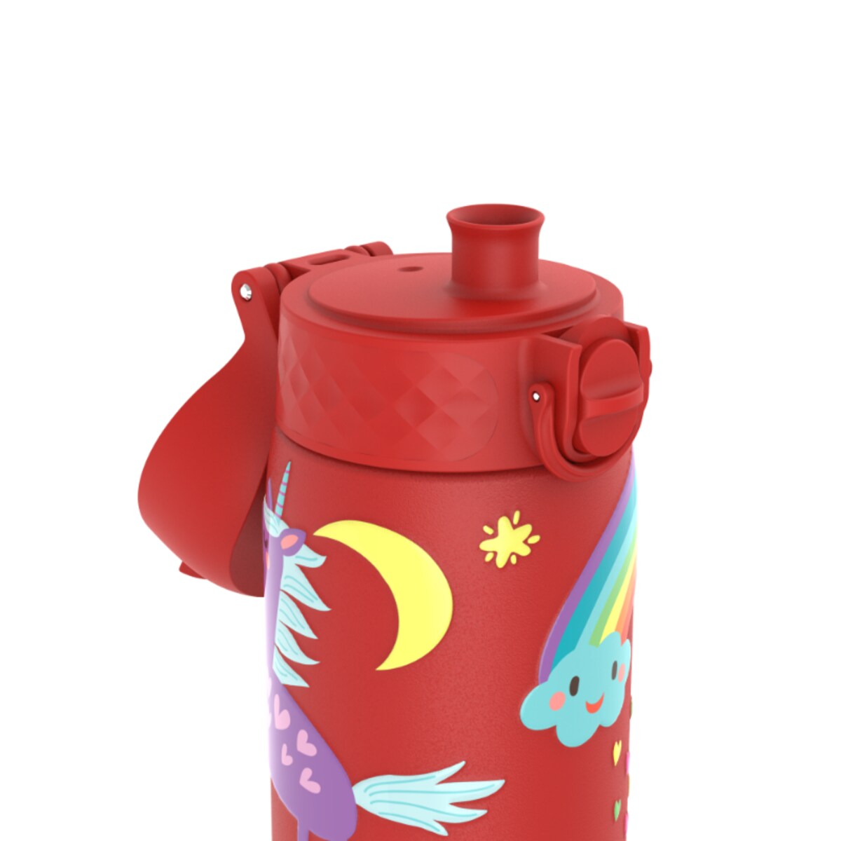 Butelka ION8 Single Wall I8SS600PRUNIC Unicorns (Red)