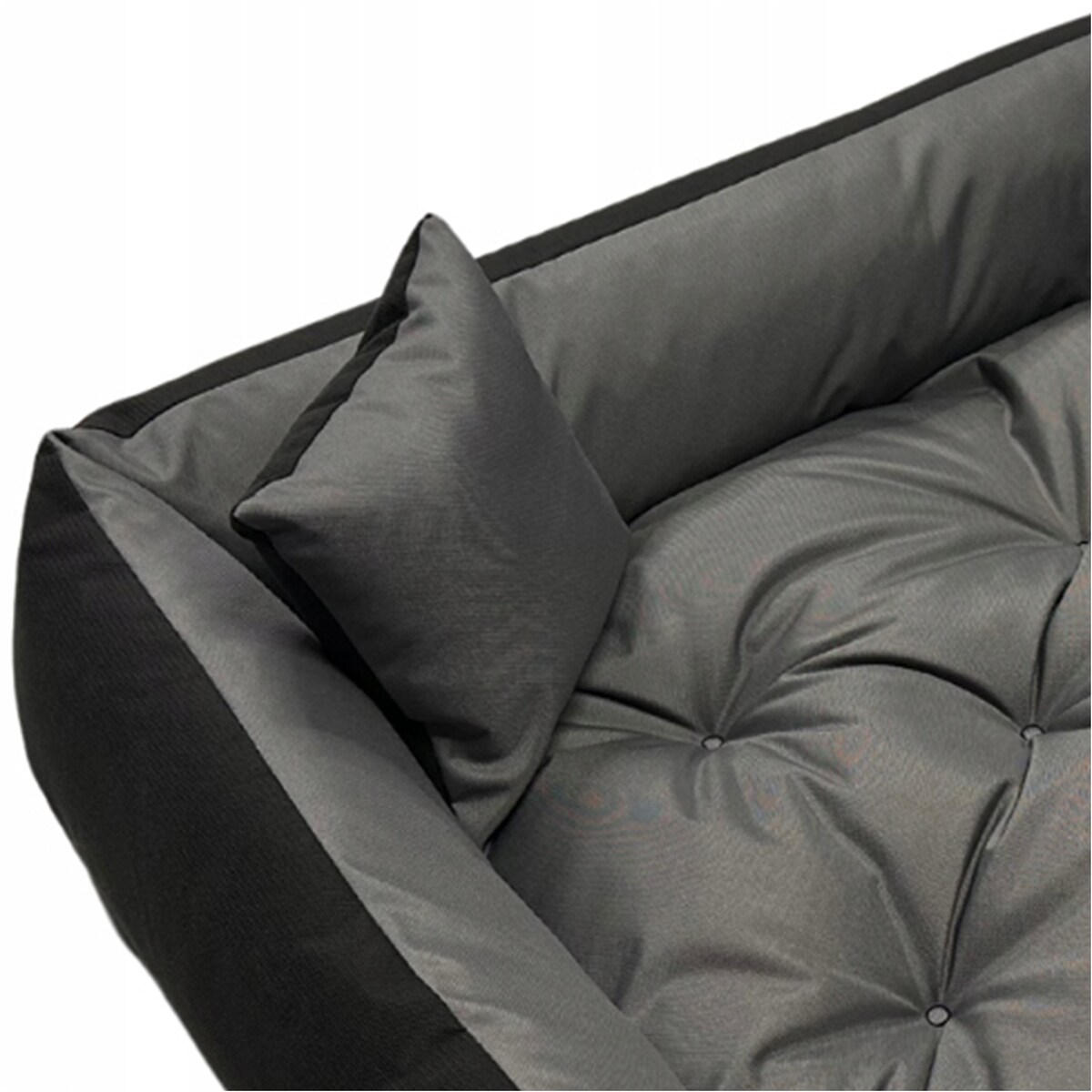 Legowisko Dla Psa Kanapa Posłanie 100X75 Cm Wodoodporne Poduszki Pikowane Szare