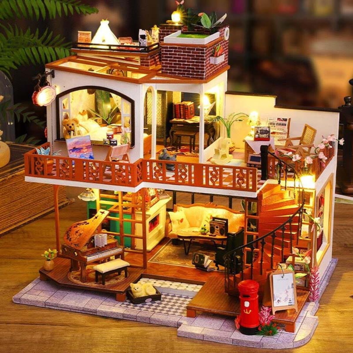 Miniaturowy domek - Retro willa