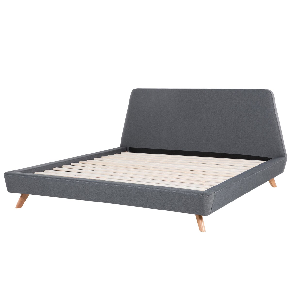 Łóżko tapicerowane 180 x 200 cm szare VIENNE