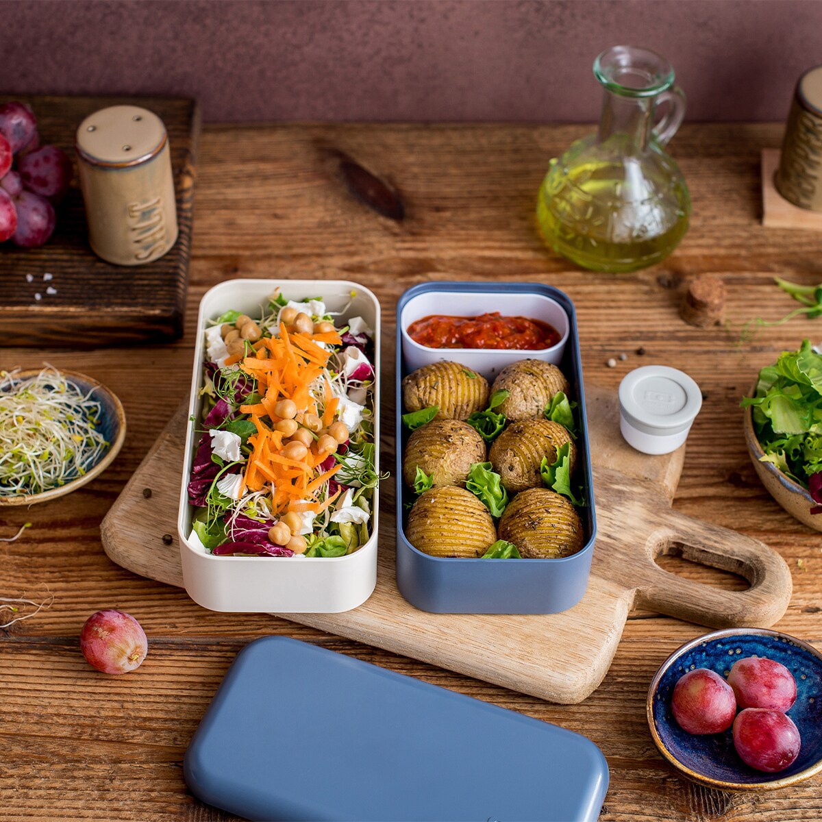 Lunchbox Blue Natural Bento Original, 1000 ml, Monbento