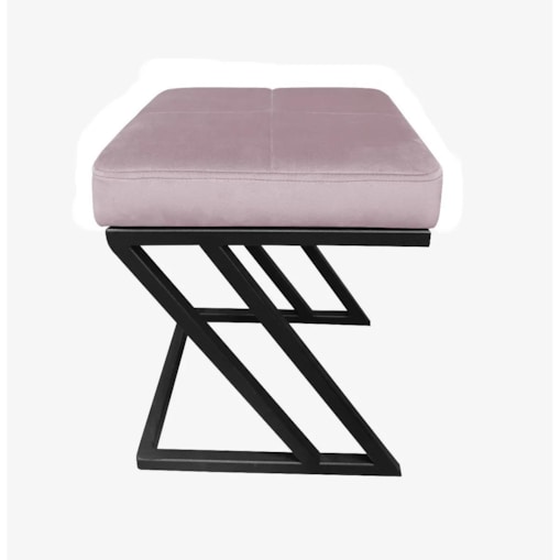 Pufa ZAZU MG VELVET jasnoróżowa