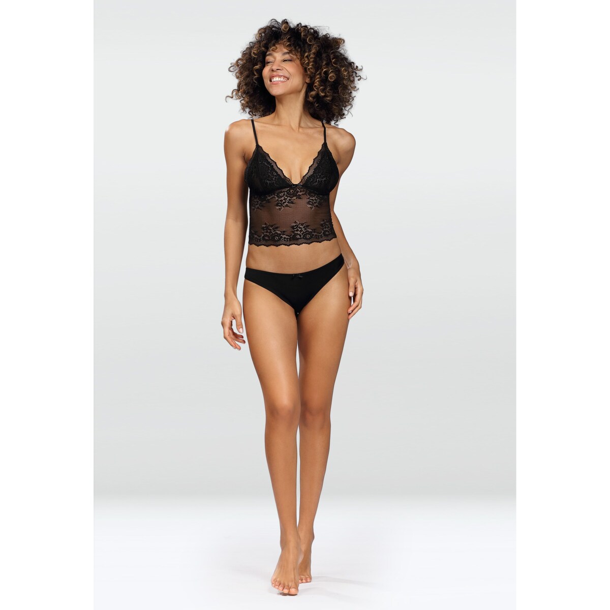 Komplet Melody Czarny Czarny, XXL