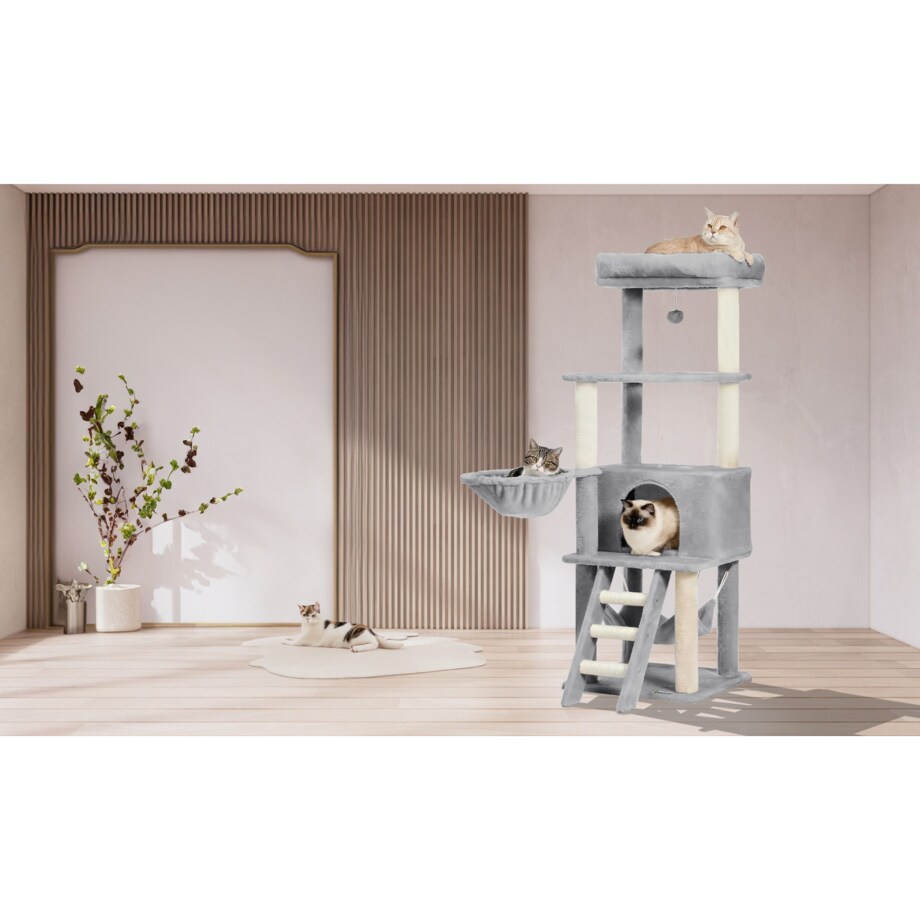 DRAPAK DLA KOTÓW SZARY XXL P70381