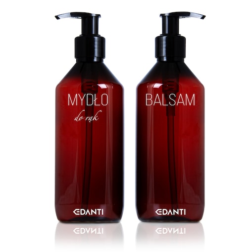 2X Dozownik Z Pompką Butelka Do Mydła Balsamu 300 Ml Zestaw Na Umywalkę Do Łazienki