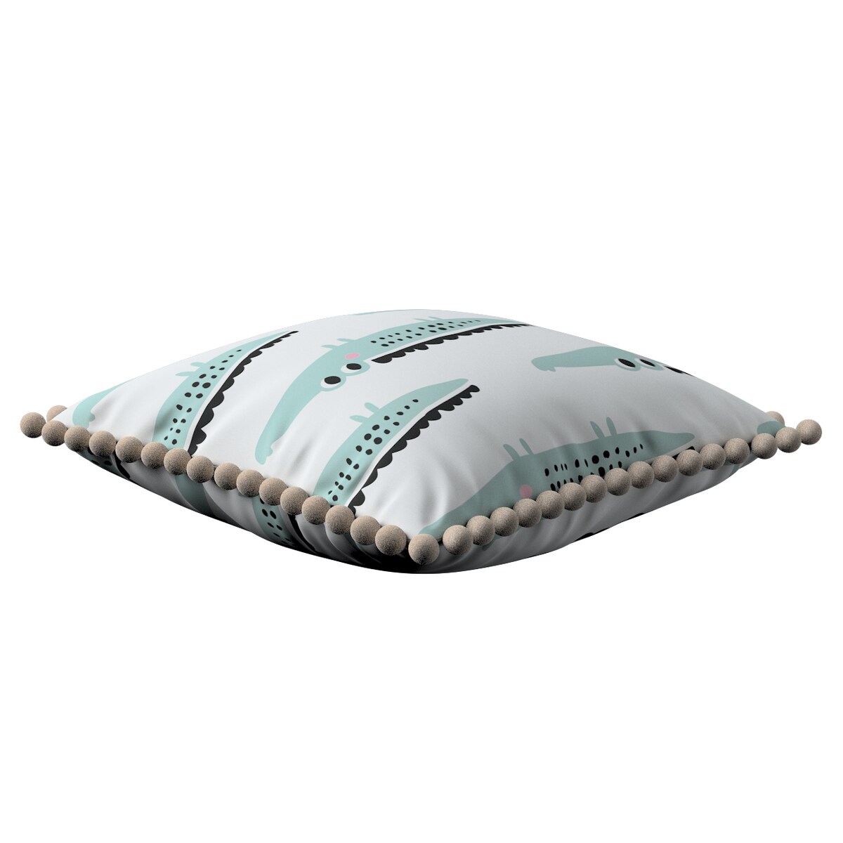 Poszewka Daisy 45x45 ecru-zielony