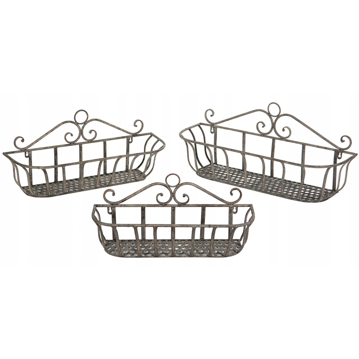 3 szt. KWIETNIK metalowy RETRO VINTAGE