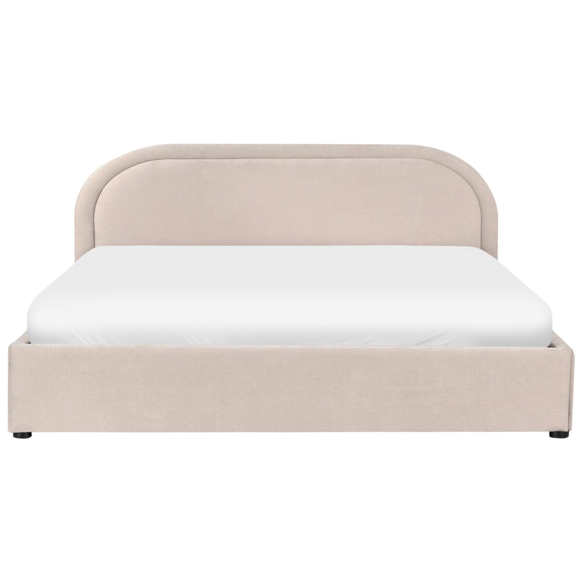 Łóżko z pojemnikiem QUILLIEN 180 x 200 cm Beżowy