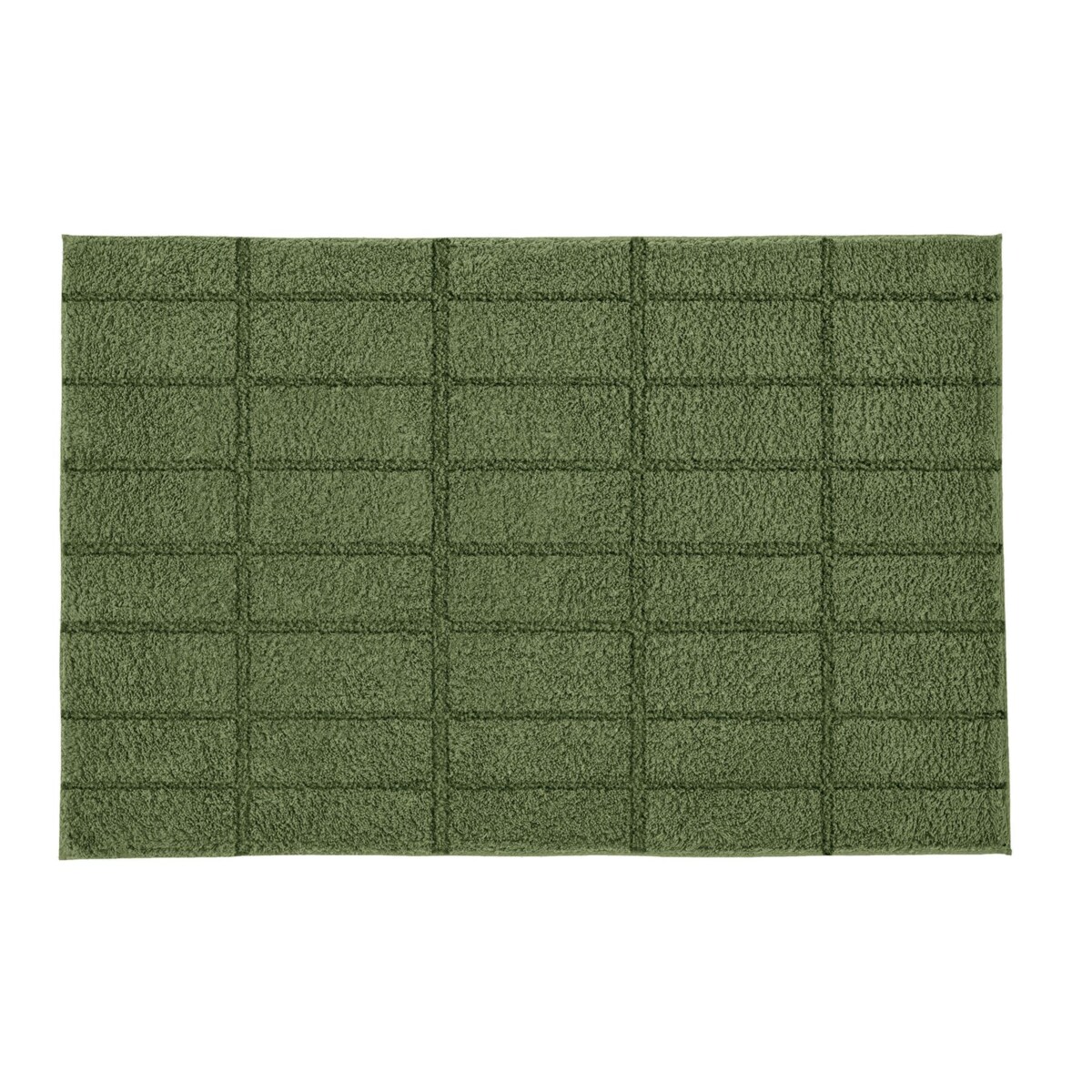 Kleine Wolke Tiles Ekologiczny Dywanik łazienkowy Zielony 60x 60 cm