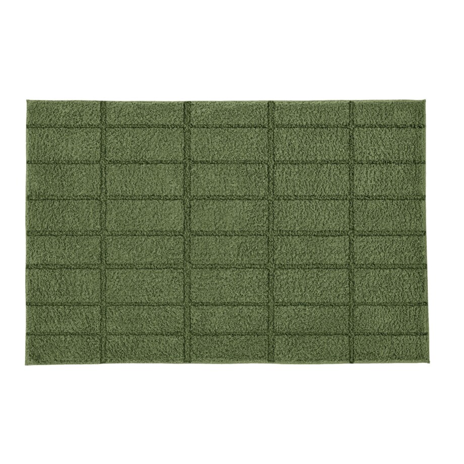 Kleine Wolke Tiles Ekologiczny Dywanik łazienkowy Zielony 60x 60 cm