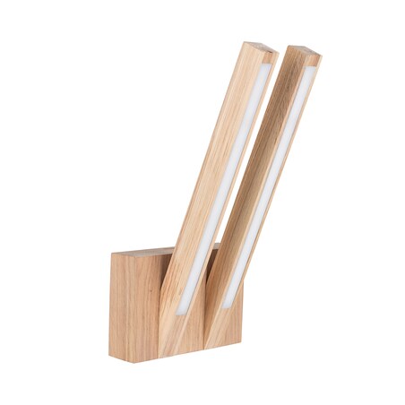 Drewniany Kinkiet BRITOP Lighting 2xLED 7.5W Dąb Olejowany FSC, Polski Producent, 1 szt.