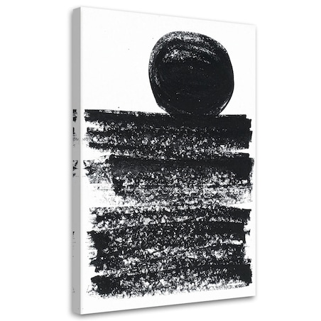 Obraz czarno biały do salonu sypialni biura, Nowoczesna Abstrakcja 80x120