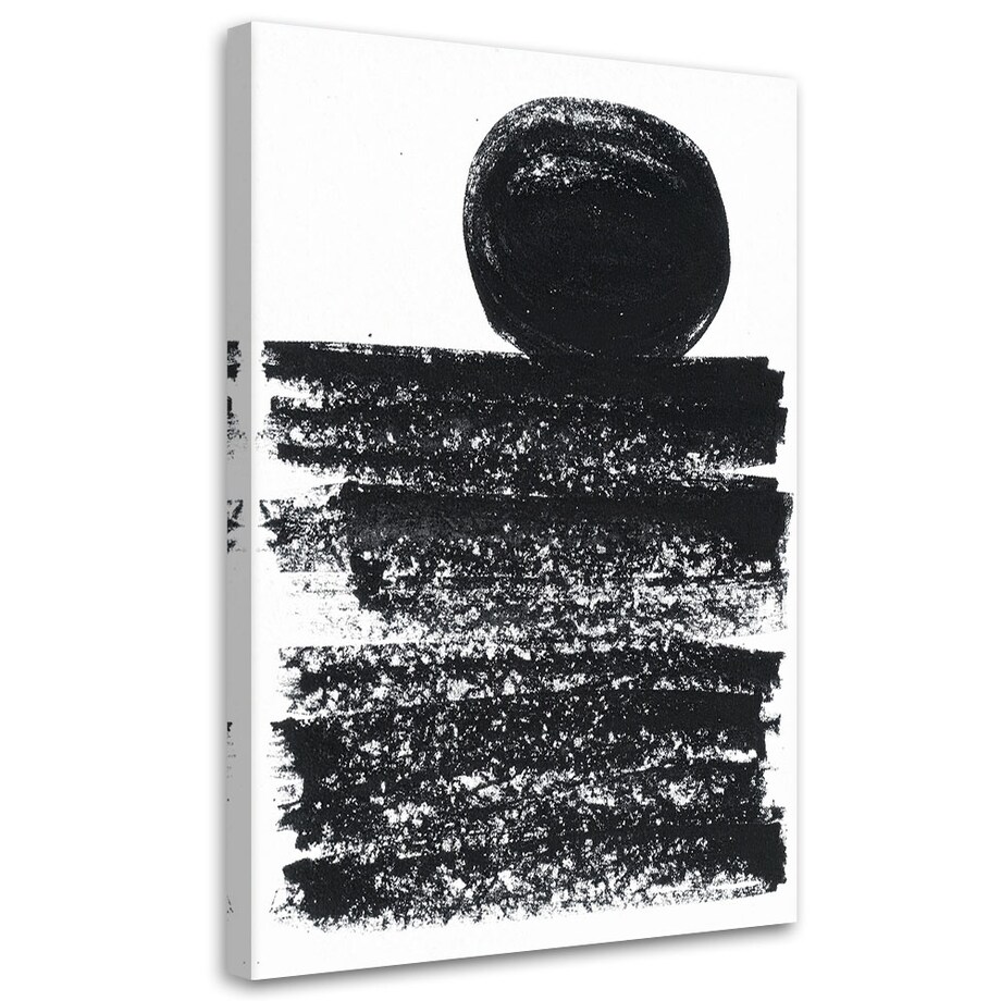 Obraz czarno biały do salonu sypialni biura, Nowoczesna Abstrakcja 80x120